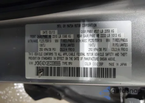 2014 Mazda Cx-5 Gt z USA, uszkodzony, nr VIN JM3KE4DY2E0336555